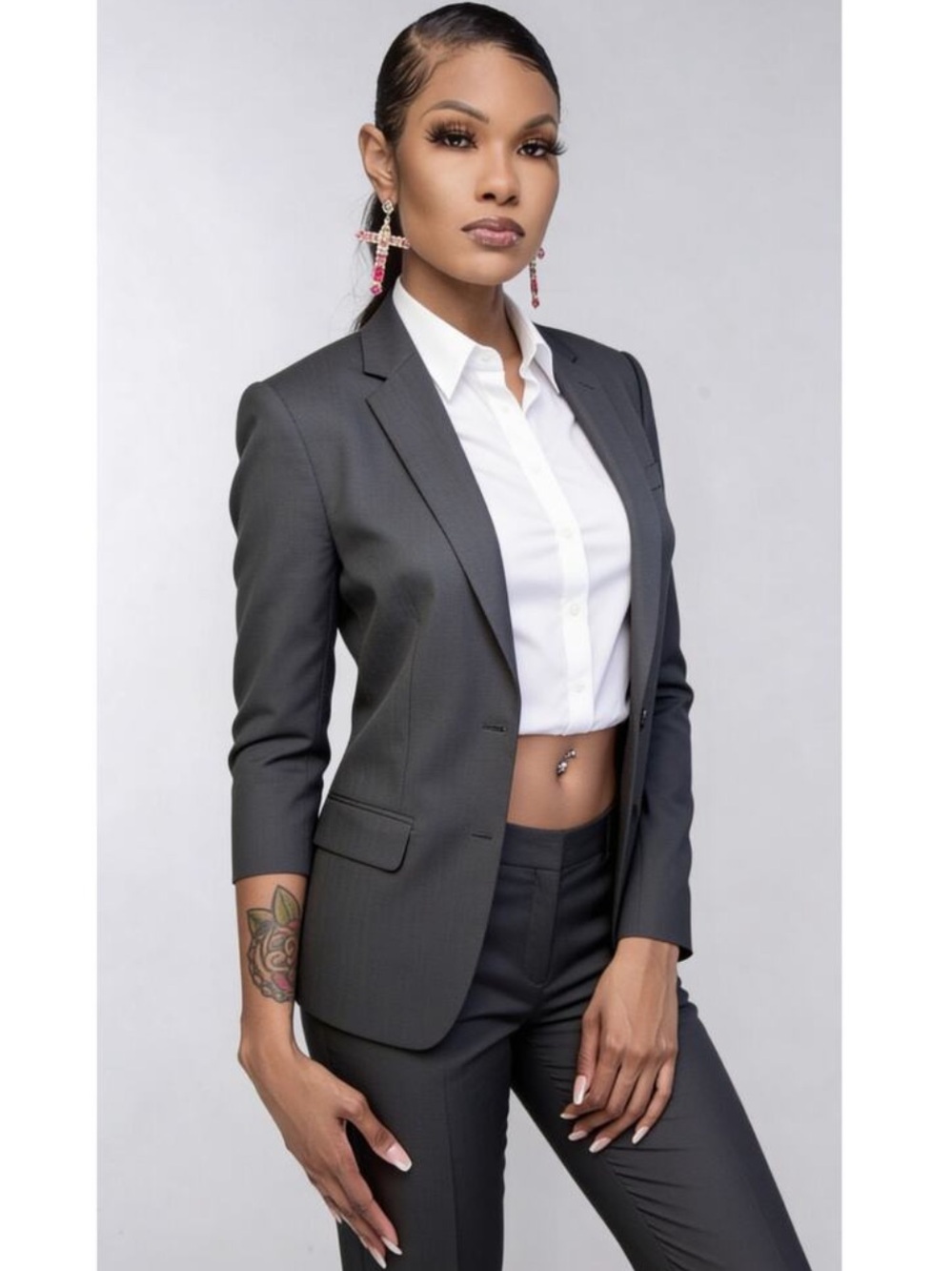 Van Heusen Blazer Womens 16 Regular Two Button Career Jacket Business Casual